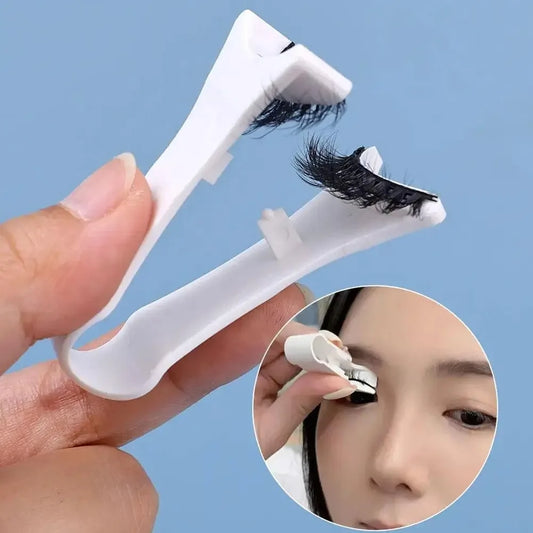 Professional Magnetic Eyelash Applicator Clip False Eyelashes Tweezer & Curler Tool