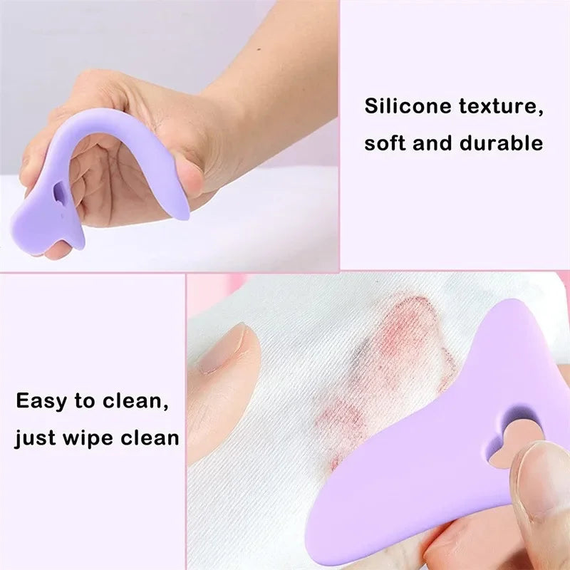 CNKESS 5-in-1 Multi-Functional Eyeliner Stencil – Silicone Wing Tips Makeup Aid for Eyeliner, Lips, Brows & Eyeshadow