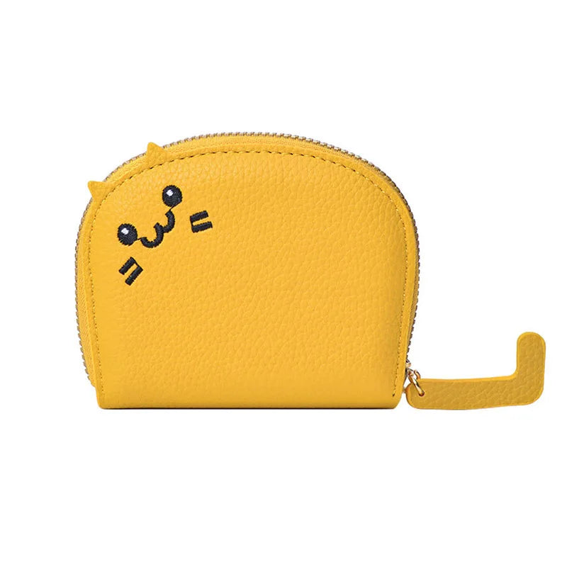 Cute Cartoon Cat Shaped Design Wallet, Women's Multi-card Slots Holder, Faux Synthetic Leather Coin Purse for Valentine's Day
