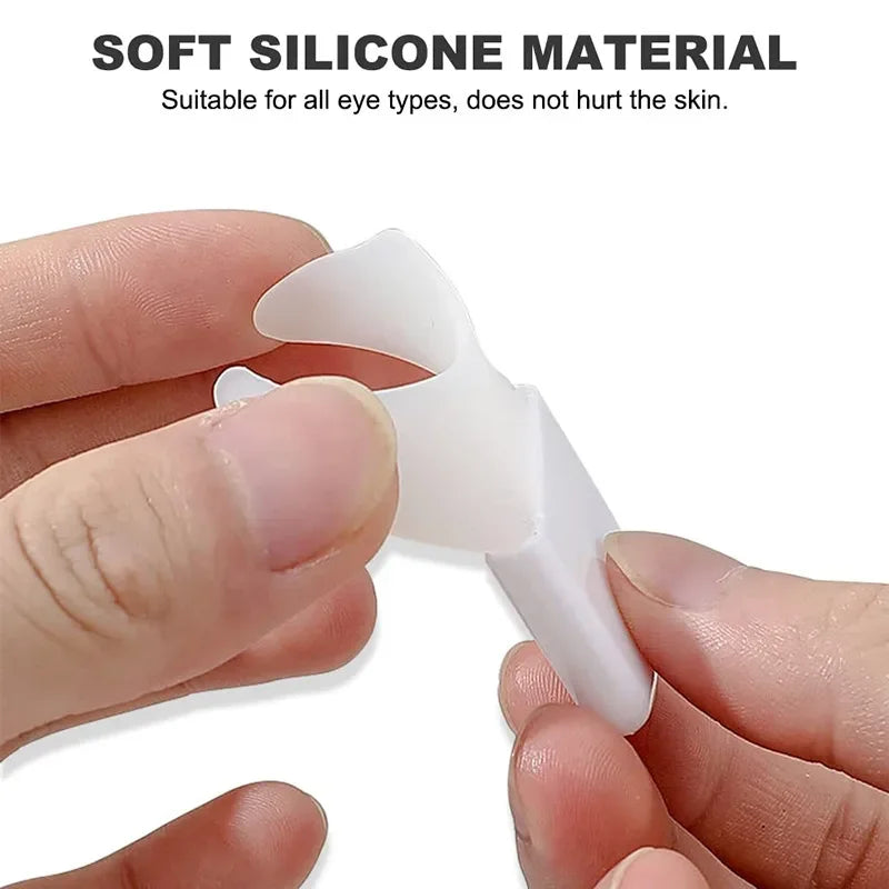 CNKESS 5-in-1 Multi-Functional Eyeliner Stencil – Silicone Wing Tips Makeup Aid for Eyeliner, Lips, Brows & Eyeshadow